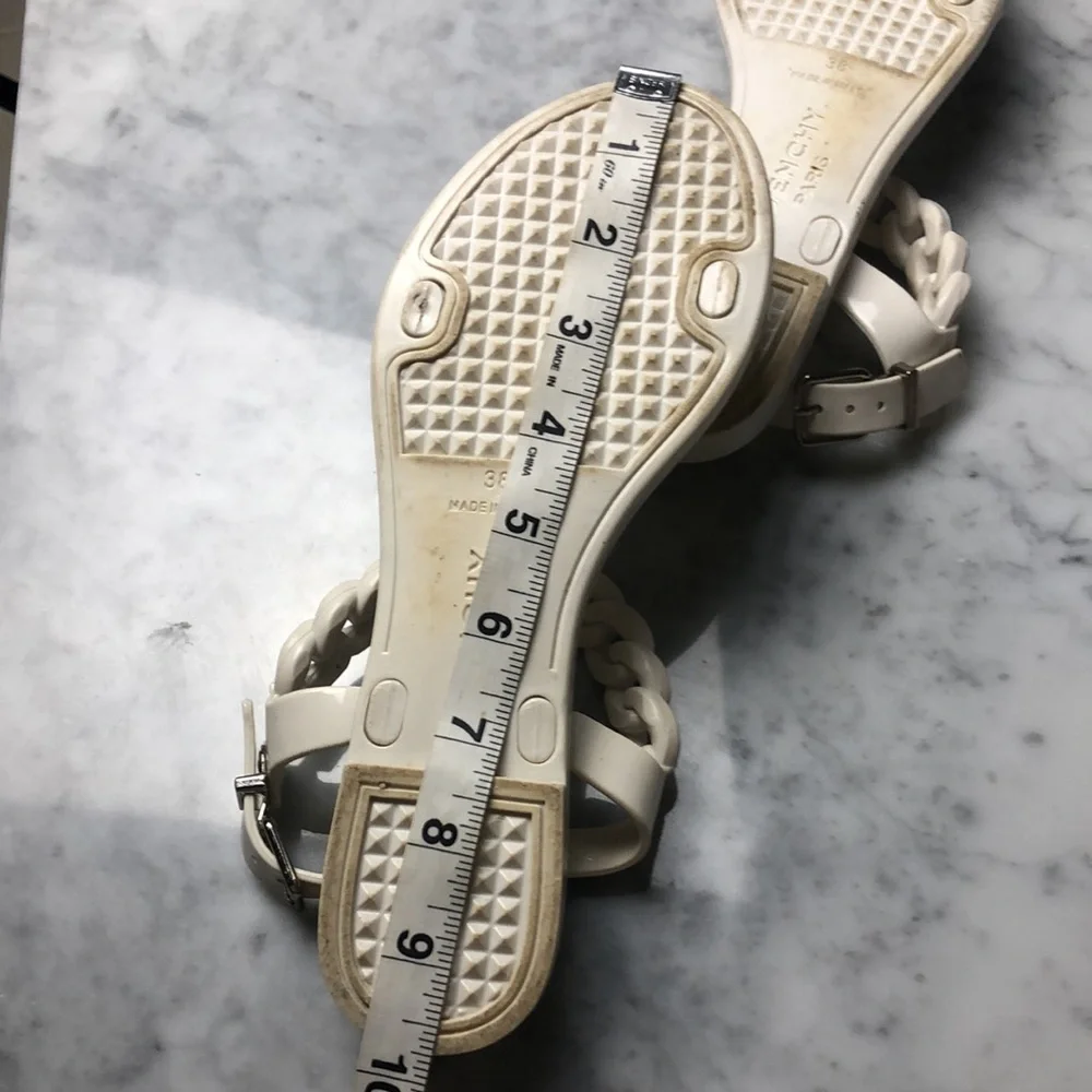 Givenchy jelly White Braided Strap Sandals Size 38 - Picture 6 of 11